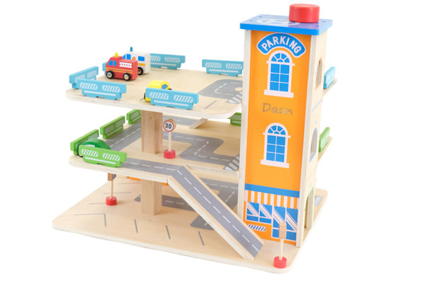 Personaliseer de speelgoedgarage