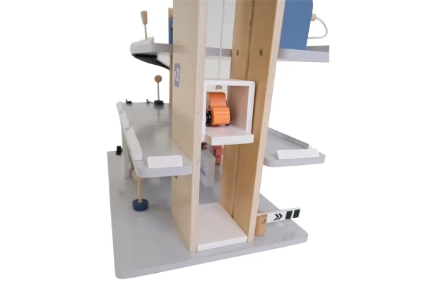 De lift kan omhoog en omlaag